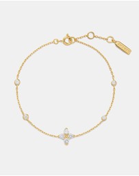 Ania Haie - Ania Haie Gold Sparkling Lucky Clover Bracelet