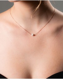 Georgini - Globe Rose Gold Necklace