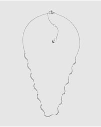 Skagen - Essential Waves Silver Tone Necklace