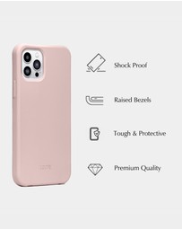 LOUVE COLLECTION - Dusty Pink Phone Case + Pearl Crossbody Chain