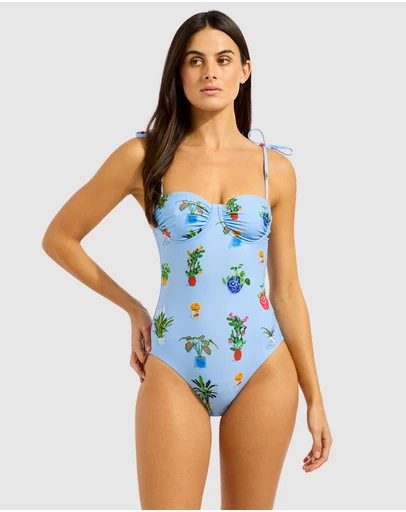 Seafolly - Playa Bonita Ruched Underwire One Piece Swimsuit