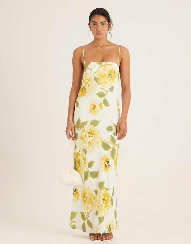 Peony - Draped Maxi Dress