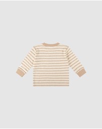 Kynd Baby - Stripe Top in Mocha Stripe