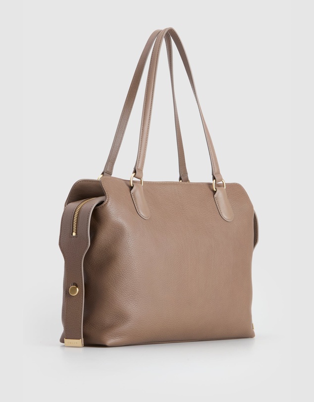 Evity - Clover Leather Work Tote Bag
