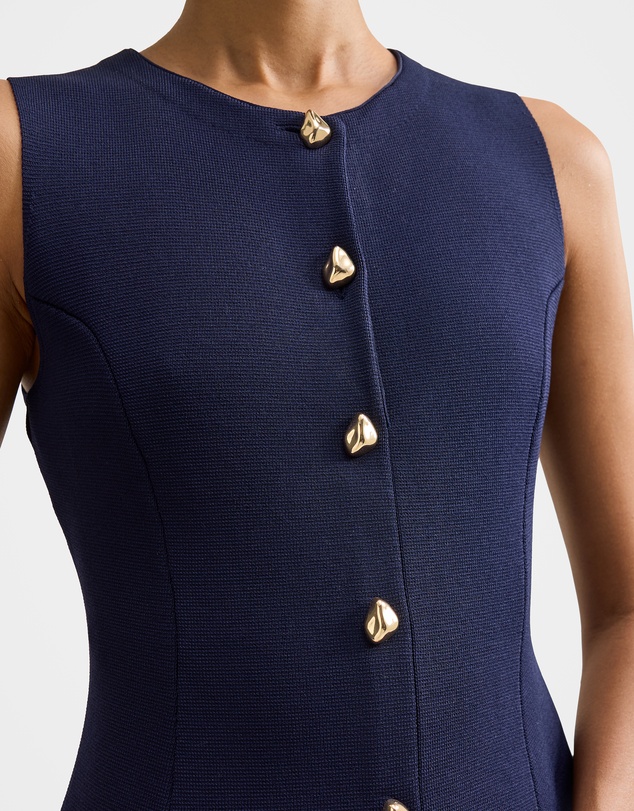 Forever New Petite - Lucienne Petite Fit and Flare Knitted Mini Dress