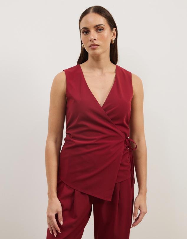 Atmos&Here - Ellie Wrap Waist Vest Top