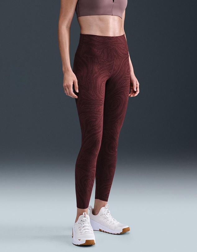 Nike - Zenvy Gentle-Support High-Waisted 7/8 Printed Leggings