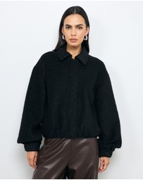 AERE - Isla Wool Blend Bomber Jacket