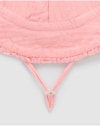Purebaby - Ruffle Sun Hat -Kids-Babies