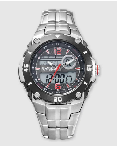 Maxum - Maverick Stainless Steel Ana Digi Watch