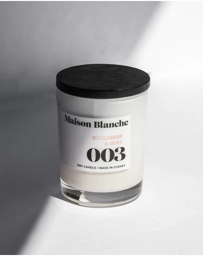 Maison Blanche - 003 Cucumber & Mint - Small Candle