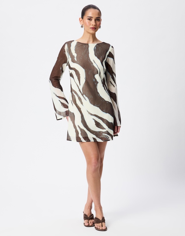 Tussah - Franca Zebra Print Mini Dress