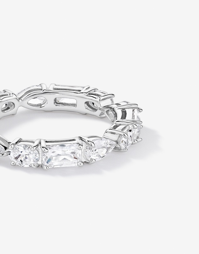 Michael Hill - Multi-Stone Cubic Zirconia Eternity Ring in Sterling Silver