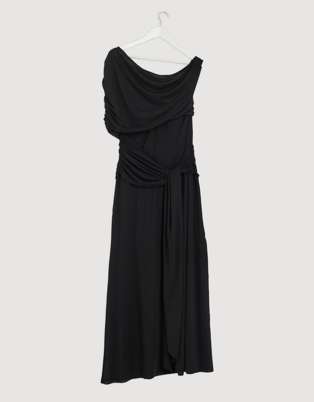Revibe - Repaired CHANCERY Margot One Shoulder Drape Maxi Dress - AU 18
