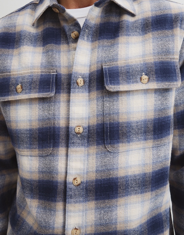 Country Road - Cotton Flannel Check Overshirt