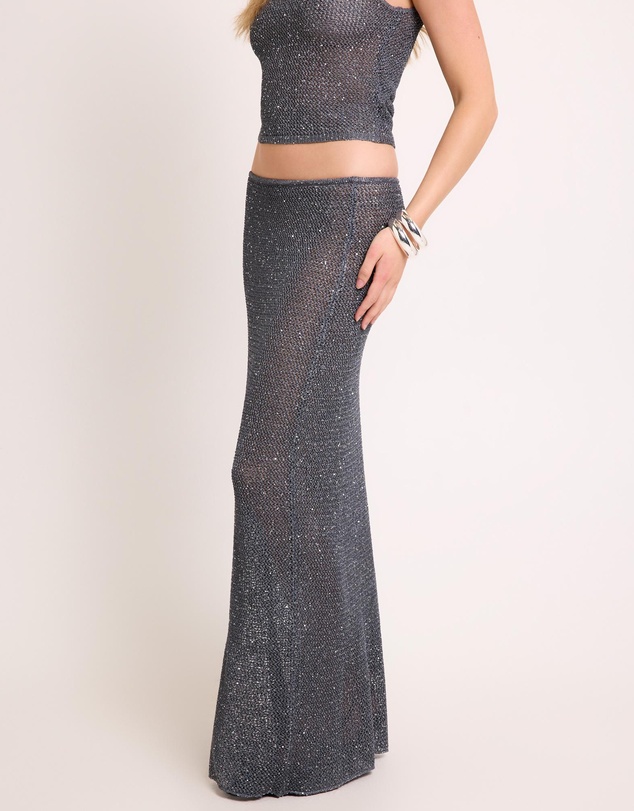 Alice In The Eve - Alora Knit Sequin Maxi Skirt