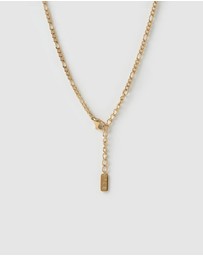 Arms Of Eve - Rose Heart Necklace - Gold