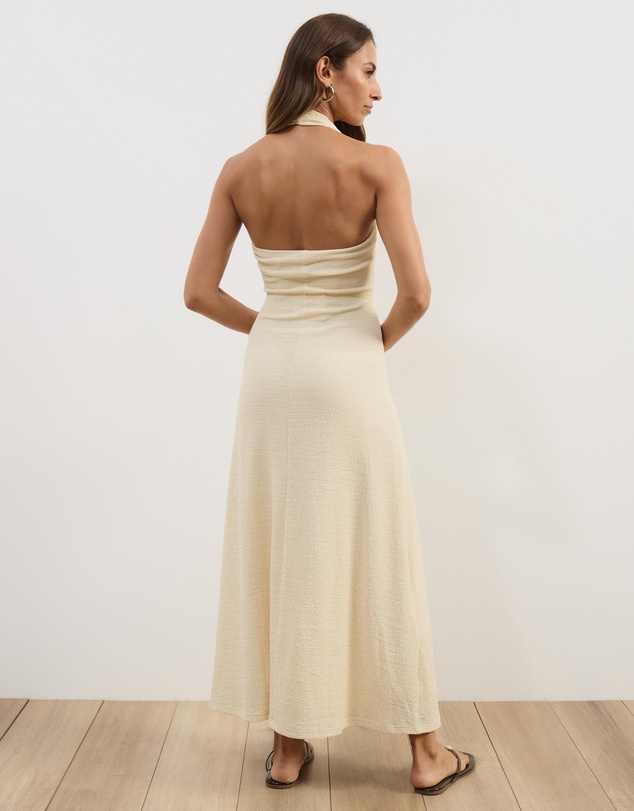 Atmos&Here - Gabi Halter Textured Midi Dress