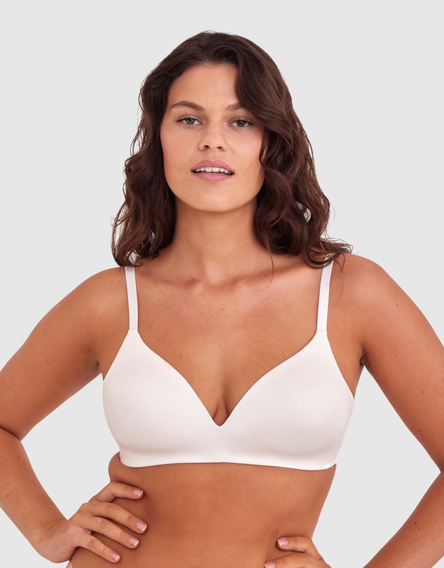 Bras N Things - Inner Essence Contour Plunge Wirefree Bra - Ivory
