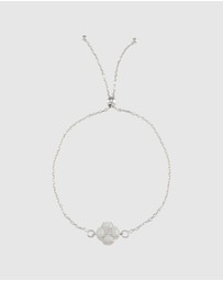 Von Treskow - Czelline Opal Clover Adjustable Belcher Bracelet