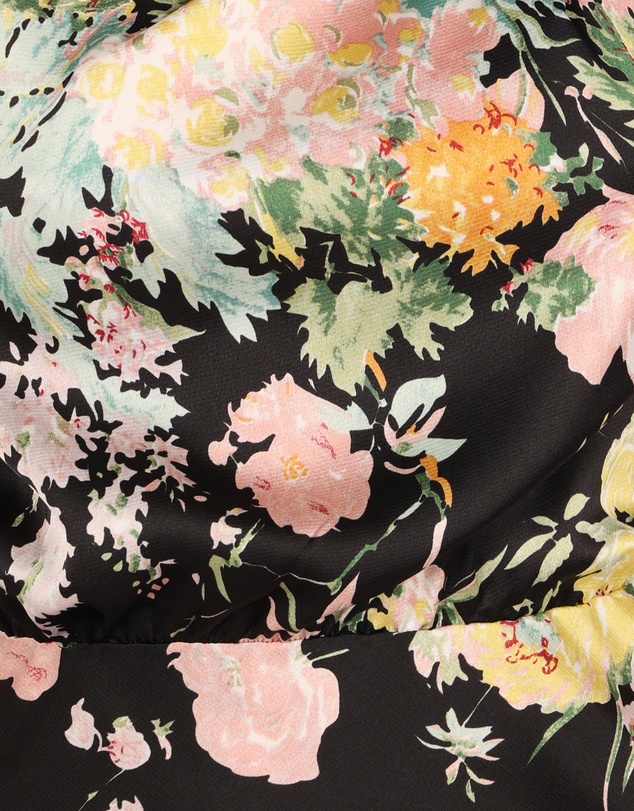 Petal & Pup - Anabelle Halter Neck Midi Dress - Black Floral