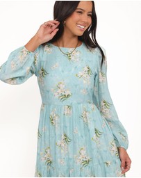 Petal & Pup - Bernice Maxi Dress - Blue Floral