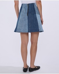 Marcs - Tui Two Tone Denim Skirt