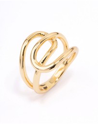 Lovisa - Gold Plated Interlocked Ring