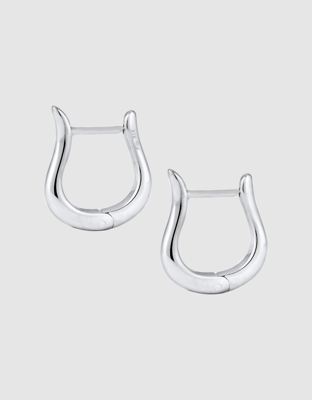 Kuzzoi - ICONIC EXCLUSIVE - Classic Hoop Earrings in 925 Sterling Silver