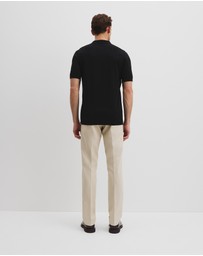 Country Road - Australian Cotton Blend Silk Button Polo