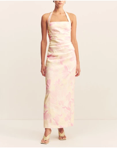 Shona Joy - Addison Draped Halter Maxi Dress