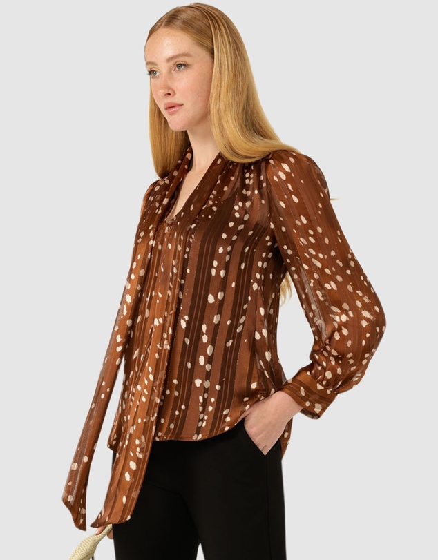 SACHA DRAKE - Hazel Tie Front Blouse