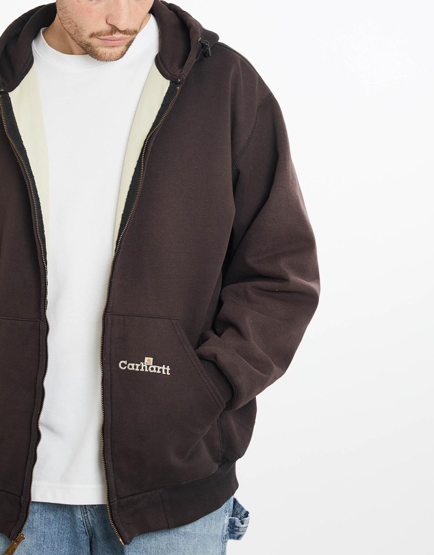 Vintage by The Real Deal - Pre Loved - Vintage 90s Carhartt Thermal Lined Hooded Sweatshirt