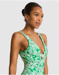 Sea Level Australia - Palmera Chain Link Longline One Piece