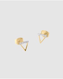 Luna Rae - Solid Gold - Water Element Diamond Studs
