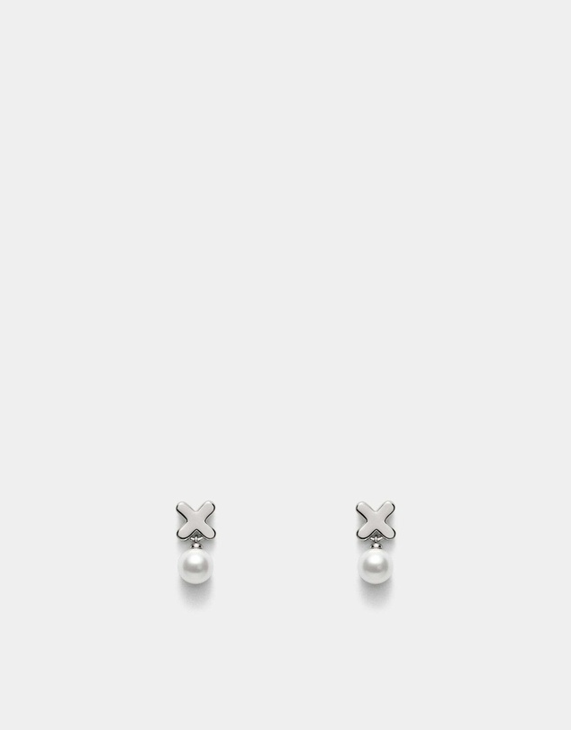MIMCO - Essense Pearl Stud Earrings - Silver