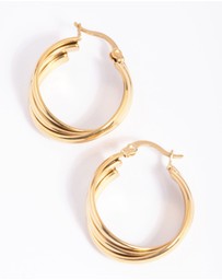Lovisa - Waterproof Gold Plated Stainless Steel Hoop Earrings