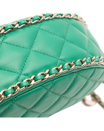 Pre-Loved by Azura Reborn - Pre-Loved Small Quilted Lambskin Chain Around Hook Hobo Bag