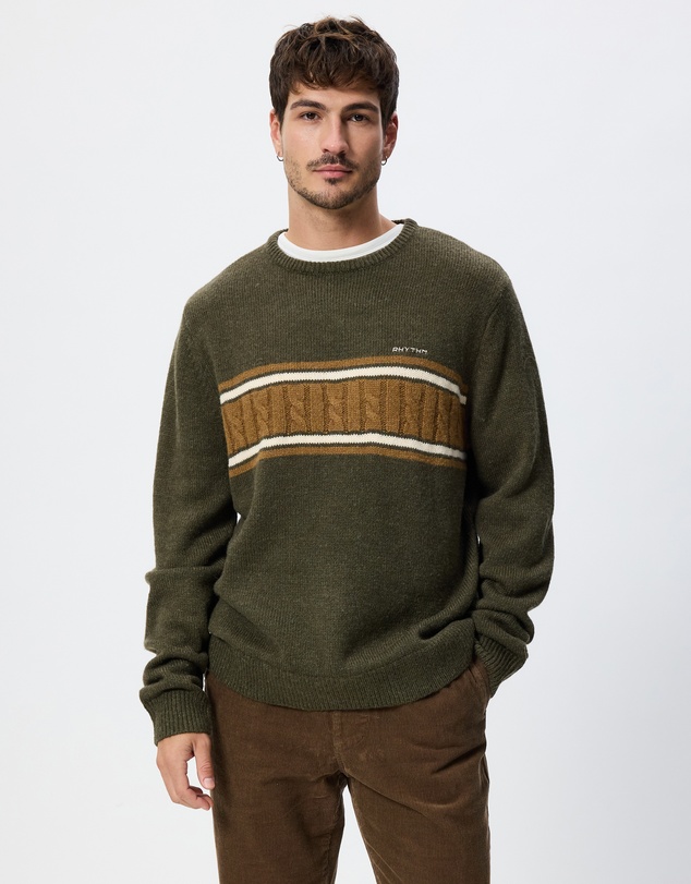 Rhythm - Mohair Stripe Knit Jumper