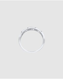 Kuzzoi - ICONIC EXCLUSIVE - Chain Look Band Ring in 925 Sterling Silver