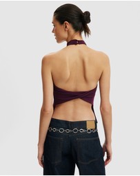Cotton On - Hold Me Halter Twist Back Top