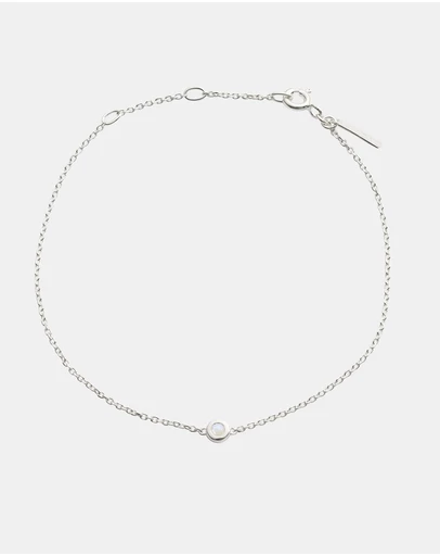 Kirstin Ash - Petite Birthstone Bracelet June Moonstone