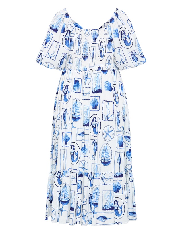 City Chic - Giselle Amalfi V Neck Maxi Dress