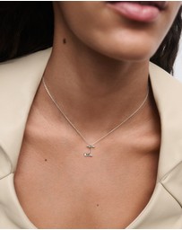 PDPAOLA - Initial 2026 I Silver Pendant Necklace