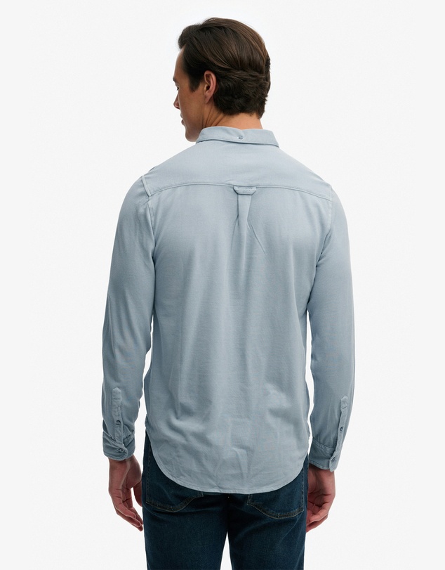 Superdry - Vintage Destroy Pique Long Sleeve Shirt