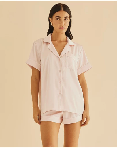 Atmos&Here - Lilah Short Satin PJ Set