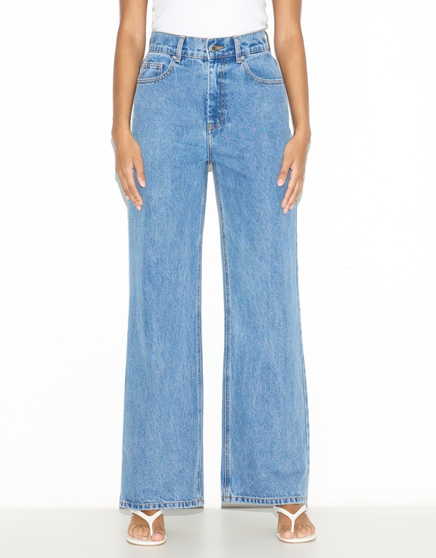Dazie - London High Waisted Wide Leg Jeans
