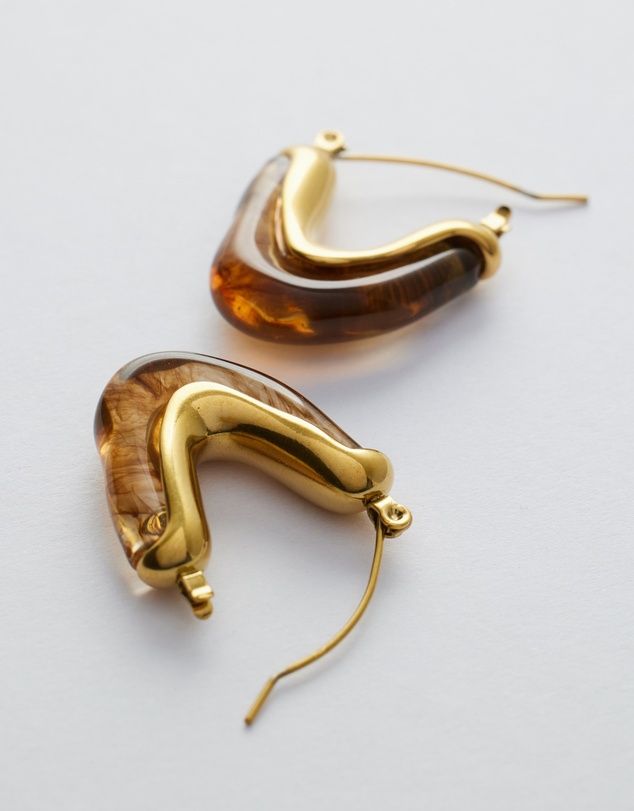Moira Hughes - The White Label - Caoura Resin Earrings