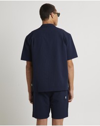 Arvust - Seersucker Shorts Sleeve Resort Shirt