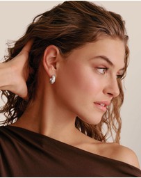 THOMAS SABO - THOMAS SABO Hoop Earrings with Zirconia Stones Silver
